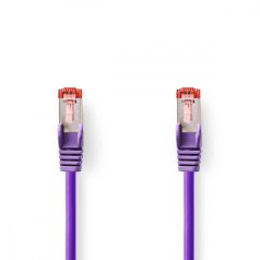  CAT6 hálózati kábel | RJ45 Dugasz | RJ45 Dugasz | S/FTP | 3.00 m | Kerek | LSZH | Ibolya | Műanyag Zacskó