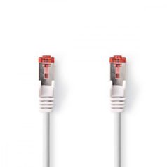  Cat 6 kábel | RJ45 Dugasz | RJ45 Dugasz | S/FTP | 0.25 m | Kerek | LSZH | Fehér | Boríték