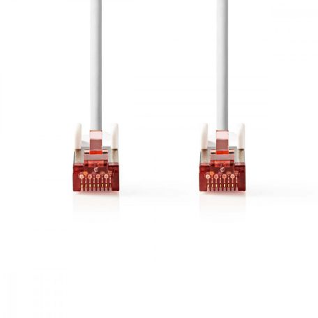 CAT6 hálózati kábel | RJ45 Dugasz | RJ45 Dugasz | S/FTP | 7.50 m | Kerek | LSZH | Fehér | Műanyag Zacskó