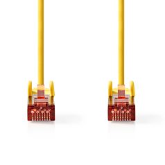   CAT6 hálózati kábel | RJ45 Dugasz | RJ45 Dugasz | S/FTP | 1.00 m | Kerek | LSZH | Sárga | Boríték