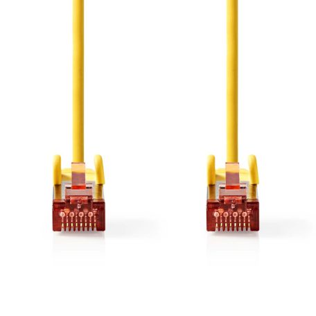 CAT6 hálózati kábel | RJ45 Dugasz | RJ45 Dugasz | S/FTP | 1.00 m | Kerek | LSZH | Sárga | Boríték