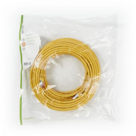 CAT6 hálózati kábel | RJ45 Dugasz | RJ45 Dugasz | S/FTP | 20.0 m | Kerek | LSZH | Sárga | Műanyag Zacskó