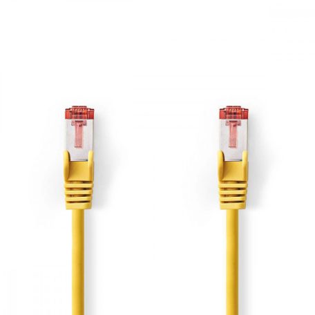 CAT6 hálózati kábel | RJ45 Dugasz | RJ45 Dugasz | S/FTP | 7.50 m | Kerek | LSZH | Sárga | Műanyag Zacskó