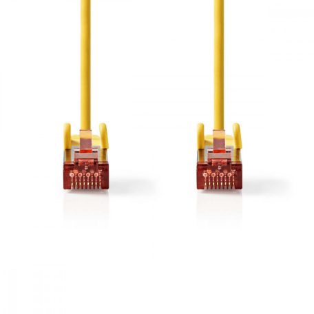 CAT6 hálózati kábel | RJ45 Dugasz | RJ45 Dugasz | S/FTP | 7.50 m | Kerek | LSZH | Sárga | Műanyag Zacskó