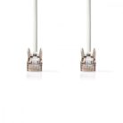 CAT6 hálózati kábel | RJ45 Dugasz | RJ45 Dugasz | SF/UTP | 15.0 m | Kerek | LSZH / PVC | Fehér | Műanyag Zacskó