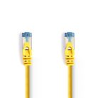 CAT6a hálózati kábel | SF/UTP | RJ45 Dugasz | RJ45 Dugasz | 10.0 m | Snagless | Kerek | PVC | Sárga | Műanyag Zacskó