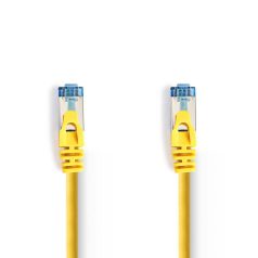   CAT6a hálózati kábel | SF/UTP | RJ45 Dugasz | RJ45 Dugasz | 10.0 m | Snagless | Kerek | PVC | Sárga | Műanyag Zacskó