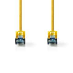   CAT6a hálózati kábel | SF/UTP | RJ45 Dugasz | RJ45 Dugasz | 10.0 m | Snagless | Kerek | PVC | Sárga | Műanyag Zacskó