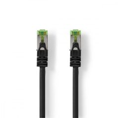   CAT7 hálózati kábel | S/FTP | RJ45 Dugasz | RJ45 Dugasz | 5.00 m | Snagless | Kerek | LSZH | Fekete | Boríték