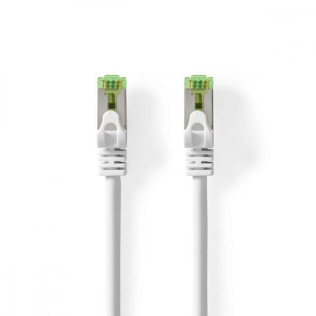 CAT7 hálózati kábel | S/FTP | RJ45 Dugasz | RJ45 Dugasz | 0.50 m | Snagless | Kerek | LSZH | Fehér | Boríték