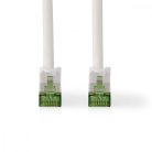 CAT7 hálózati kábel | S/FTP | RJ45 Dugasz | RJ45 Dugasz | 1.00 m | Snagless | Kerek | LSZH | Fehér | Boríték
