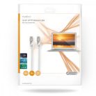 Cat 8.1 hálózati kábel | S/FTP | RJ45 Dugasz | RJ45 Dugasz | 15.0 m | Kerek | LSZH | Fehér | Boríték