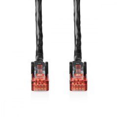   CAT6 hálózati kábel | RJ45 Dugasz | RJ45 Dugasz | U/UTP | 30.0 m | Kültéri | Kerek | PE | Fekete | Boríték