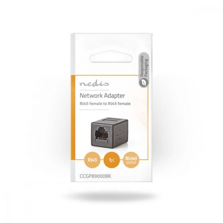 Hálózati csatlakozó | CAT5 | Nem Árnyékolt | RJ45 Aljzat | RJ45 Aljzat | Egyenes | ABS | Boríték