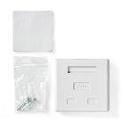 Hálózati fali doboz | A falon | 2-Port port(s) | UTP CAT6 | Egyenes | Aljzat | Aranyozott | PVC | Fehér | Boríték