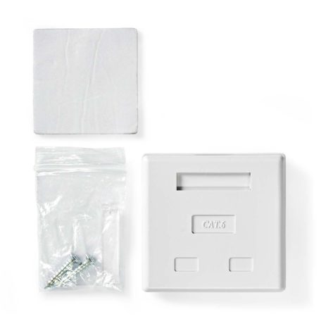 Hálózati fali doboz | A falon | 2-Port port(s) | UTP CAT6 | Egyenes | Aljzat | Aranyozott | PVC | Fehér | Boríték