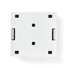 Hálózati fali doboz | A falon | 2-Port port(s) | STP CAT6 | Egyenes | Aljzat | Aranyozott | PVC | Fehér | Boríték