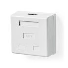 Hálózati fali doboz | A falon | 2-Port port(s) | STP CAT6 | Egyenes | Aljzat | Aranyozott | PVC | Fehér | Boríték