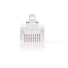 RJ45 csatlakozó | Dugasz | Tömör UTP Vezetékhez CAT5 | Egyenes | Aranyozott | 10 db | PVC | Átlátszó | Boríték