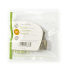 RJ45 csatlakozó | Dugasz | Sodrott STP CAT5 | Egyenes | Aranyozott | 10 db | PVC | Átlátszó | Műanyag Zacskó