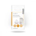 RJ45 csatlakozó | Dugasz | Tömör UTP Vezetékhez CAT6 | Egyenes | Aranyozott | 10 db | PVC | Átlátszó | Boríték