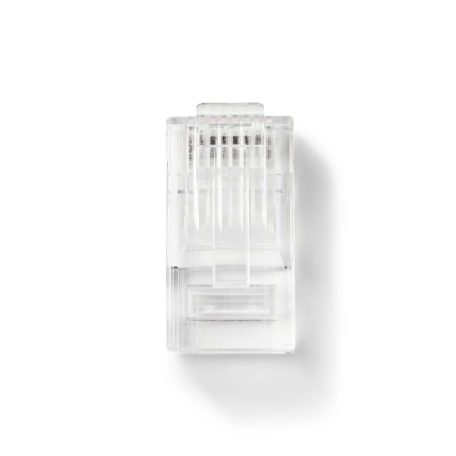 RJ45 csatlakozó | RJ45 Pass Through | Sodrott UTP Vezetékekhez CAT5 | Egyenes | Aranyozott | 10 db | PVC | Átlátszó | Műanyag Zacskó