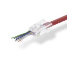 RJ45 csatlakozó | RJ45 Pass Through | Sodrott UTP Vezetékekhez CAT5 | Egyenes | Aranyozott | 10 db | PVC | Átlátszó | Műanyag Zacskó