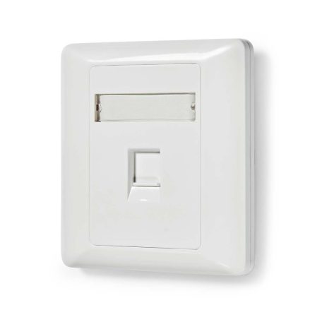Network Keystone előlap | Előlap RJ45 | 1-Port port(s) | ABS | Fehér | Boríték