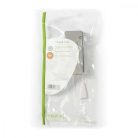 Network Connection Box | RJ45 | Nikkelezett | Fém | Ezüst | Műanyag Zacskó