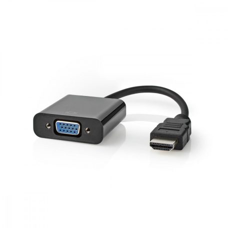 HDMI™ kábel | HDMI™ Csatlakozó | VGA Aljzat | 1080p | Nikkelezett | 0.20 m | Egyenes | PVC | Fekete | Papírfüles