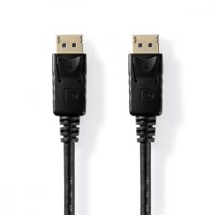   DisplayPort kábel | DisplayPort Dugasz | DisplayPort Dugasz | 4K@60Hz | Nikkelezett | 2.00 m | Kerek | PVC | Fekete | Papírfüles