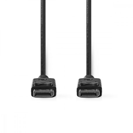 DisplayPort kábel | DisplayPort Dugasz | DisplayPort Dugasz | 4K@60Hz | Nikkelezett | 2.00 m | Kerek | PVC | Fekete | Papírfüles