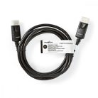DisplayPort kábel | DisplayPort Dugasz | DisplayPort Dugasz | 4K@60Hz | Nikkelezett | 2.00 m | Kerek | PVC | Fekete | Papírfüles