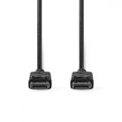 DisplayPort kábel | DisplayPort Dugasz | DisplayPort Dugasz | 8K@60Hz | Nikkelezett | 2.00 m | Kerek | PVC | Fekete | Papírfüles