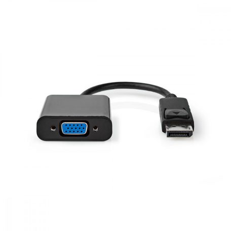 DisplayPort adapter | DisplayPort Dugasz | VGA Aljzat | 1080p | Nikkelezett | Egyenes | 0.20 m | Kerek | PVC | ABS | Fekete | Papírfüles