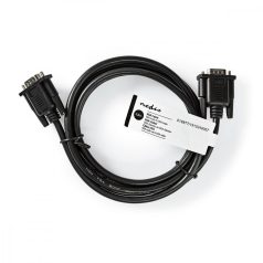   VGA kábel | VGA Dugasz | VGA Dugasz | Nikkelezett | Maximális felbontás: 1024x768 | 2.00 m | Kerek | ABS | Fekete | Papírfüles