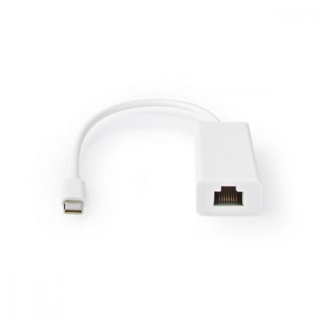 USB-C™ Adapter | USB 3.2 Gen 1 | USB-C™ Dugasz | RJ45 Aljzat | 100 Mbps | 0.20 m | Kerek | Nikkelezett | PVC | Fehér | Papírfüles
