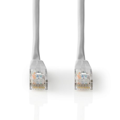 CAT5e hálózati kábel | U/UTP | RJ45 Dugasz | RJ45 Dugasz | 20.0 m | Kerek | PVC | Szürke | Papírfüles
