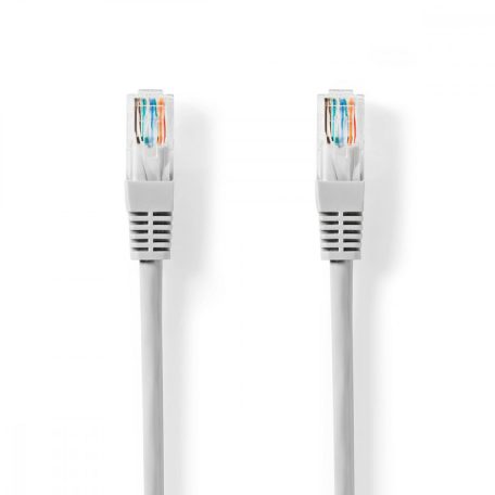 CAT5e hálózati kábel | U/UTP | RJ45 Dugasz | RJ45 Dugasz | 30.0 m | Kerek | PVC | Szürke | Papírfüles