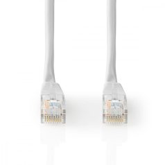   CAT5e hálózati kábel | U/UTP | RJ45 Dugasz | RJ45 Dugasz | 1.00 m | Kerek | PVC | Fehér | Papírfüles