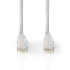 CAT5e hálózati kábel | U/UTP | RJ45 Dugasz | RJ45 Dugasz | 15.0 m | Kerek | PVC | Fehér | Papírfüles