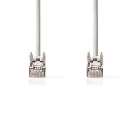 CAT5e hálózati kábel | F/UTP | RJ45 Dugasz | RJ45 Dugasz | 0.50 m | Kerek | PVC | Szürke | Papírfüles
