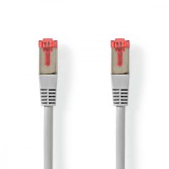   CAT6 hálózati kábel | RJ45 Dugasz | RJ45 Dugasz | S/FTP | 0.50 m | Kerek | PVC | Szürke | Papírfüles