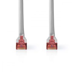   CAT6 hálózati kábel | RJ45 Dugasz | RJ45 Dugasz | S/FTP | 20.0 m | Kerek | ABS / PVC | Szürke | Papírfüles
