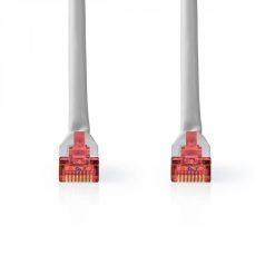   Cat 6 kábel | RJ45 Dugasz | RJ45 Dugasz | S/FTP | 3.00 m | Kerek | PVC | Szürke | Papírfüles