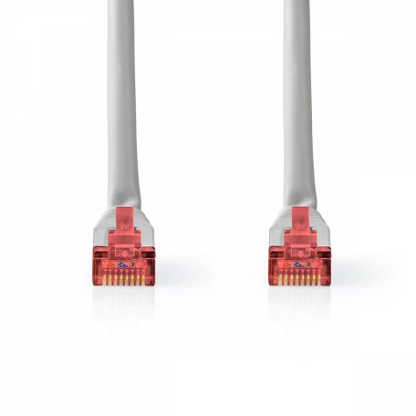 Cat 6 kábel | RJ45 Dugasz | RJ45 Dugasz | S/FTP | 3.00 m | Kerek | PVC | Szürke | Papírfüles