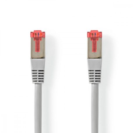 CAT6 hálózati kábel | RJ45 Dugasz | RJ45 Dugasz | S/FTP | 5.00 m | Kerek | PVC | Szürke | Papírfüles