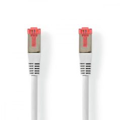   CAT6 hálózati kábel | RJ45 Dugasz | RJ45 Dugasz | S/FTP | 7.50 m | Kerek | PVC | Fehér | Papírfüles