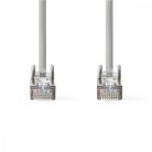 CAT6a hálózati kábel | SF/UTP | RJ45 Dugasz | RJ45 Dugasz | 10.0 m | Kerek | PVC | Szürke | Papírfüles