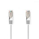 CAT6a hálózati kábel | SF/UTP | RJ45 Dugasz | RJ45 Dugasz | 10.0 m | Kerek | PVC | Fehér | Papírfüles